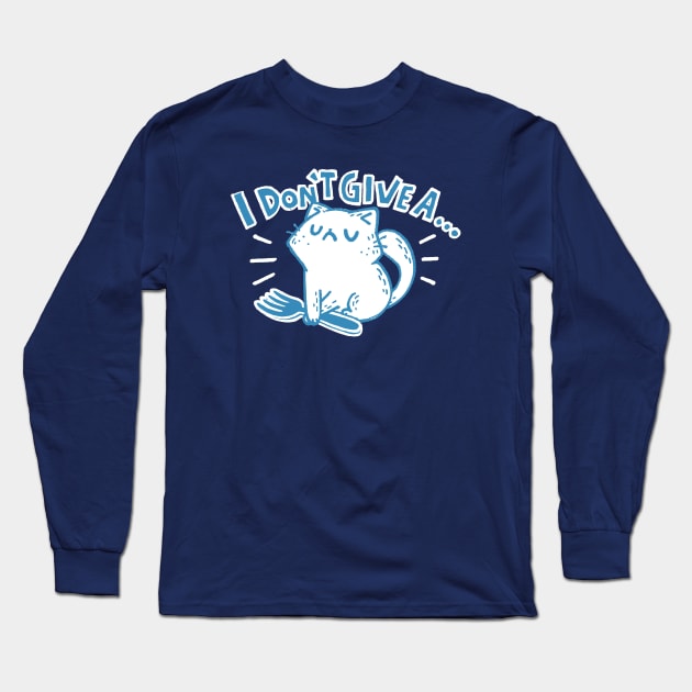 I_dont_give_a_fork Long Sleeve T-Shirt by Walmazan